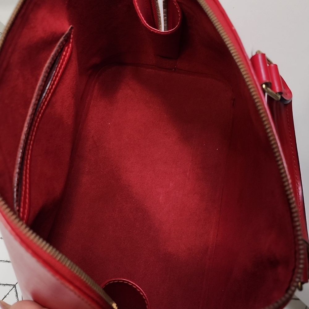 Authentic Pre-Owned Louis Vuitton Red Epi Alma Handbag - Picture 4 of 16